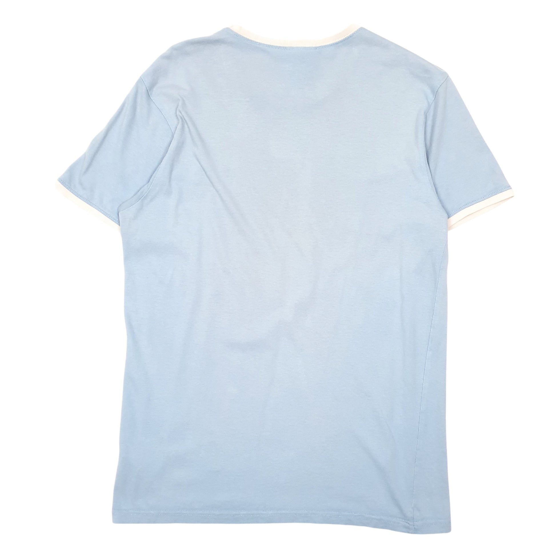 Mens Blue Ellesse Ringer Short Sleeve T Shirt