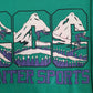 Mens Green Hot Spicy Vintage 1990s Winter Sports Skiing Crewneck Jumper
