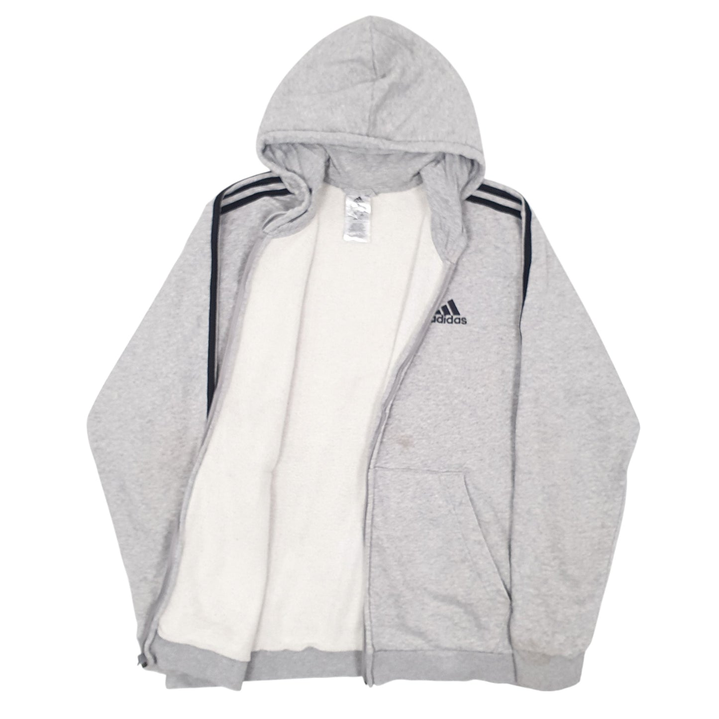 Mens Grey Adidas  Full Zip Jumper