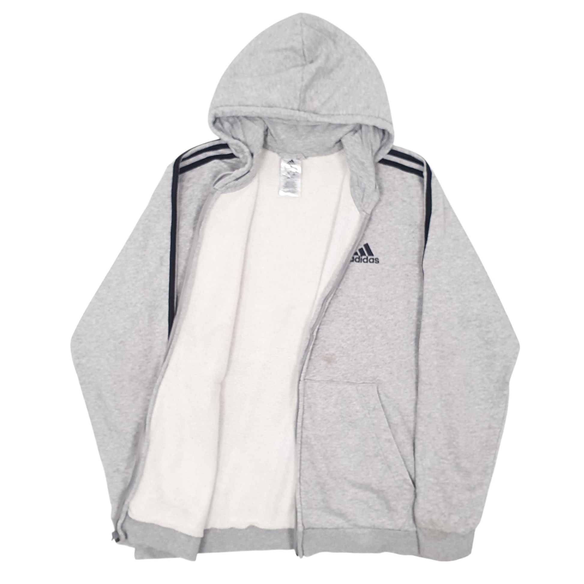 Mens Grey Adidas  Full Zip Jumper