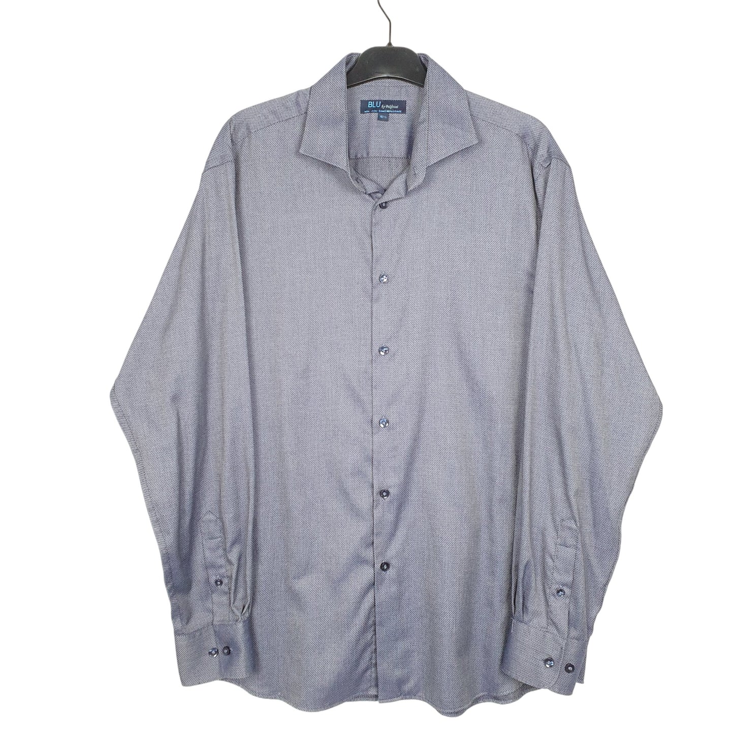 Mens Navy BLU By Polifroni  Long Sleeve Shirt