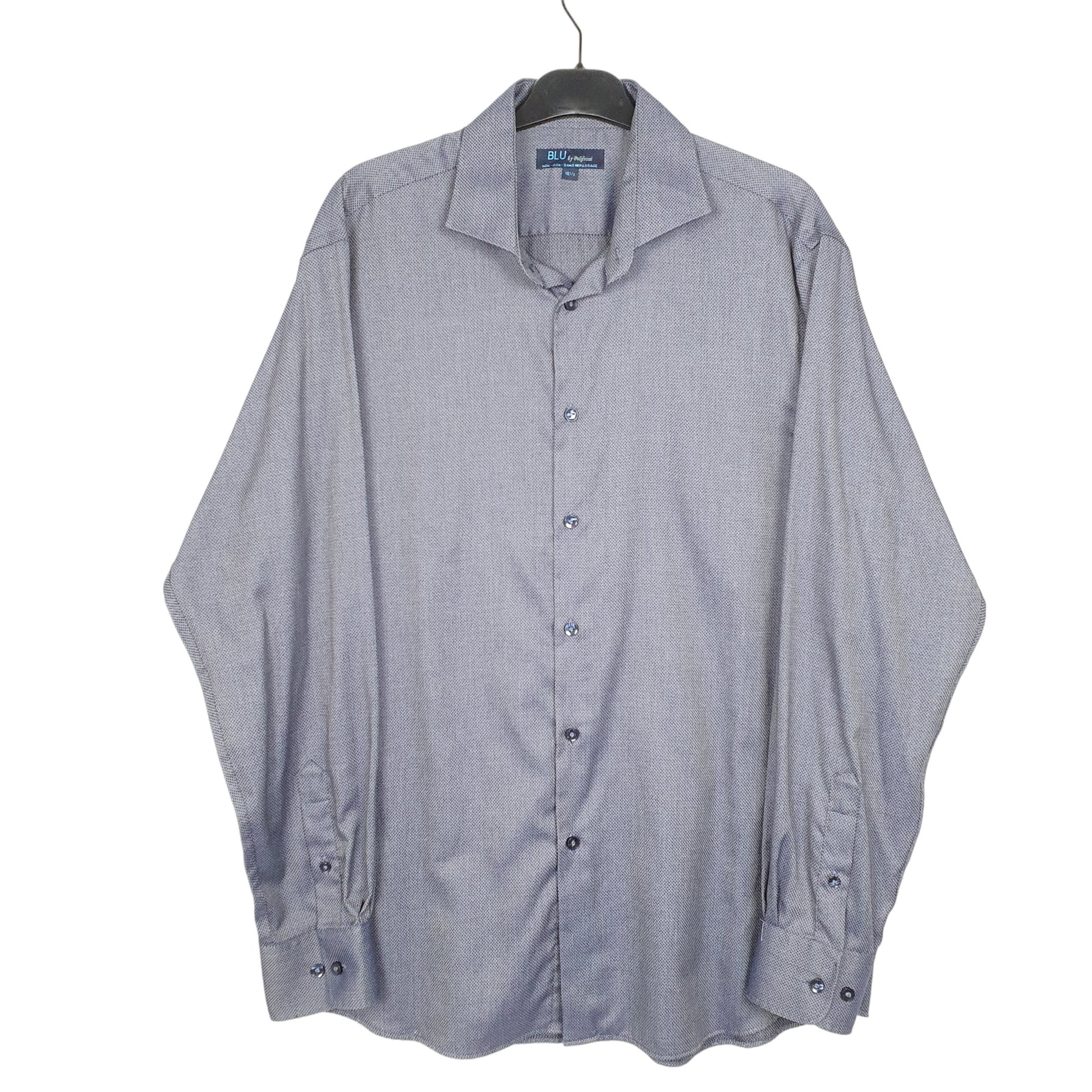 Mens Navy BLU By Polifroni  Long Sleeve Shirt