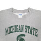Mens Grey Gildan USA College Michigan State Spartans Crewneck Jumper