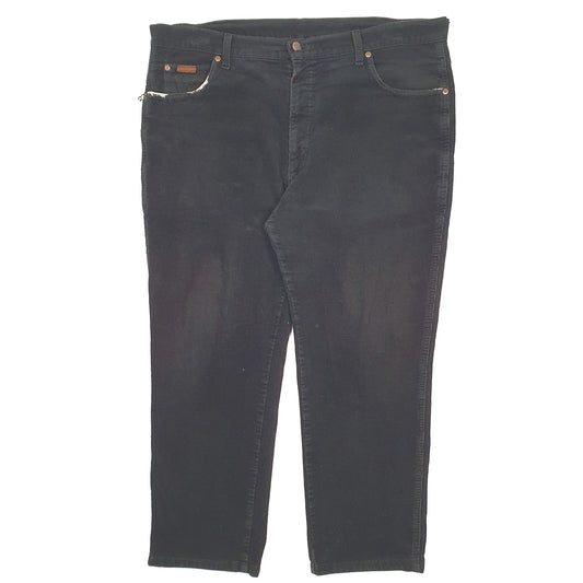 Mens Black Wrangler Texas Corduroy Trousers