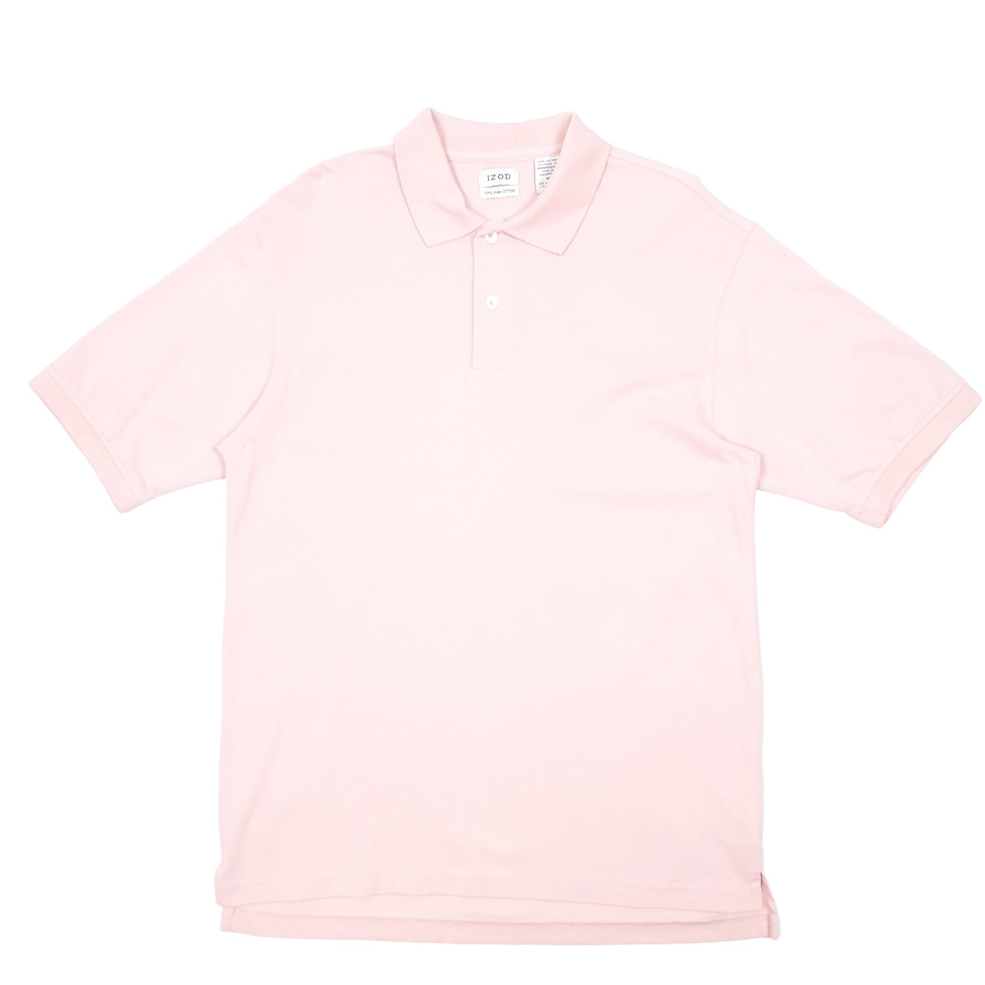 Mens Pink Izod Pima Short Sleeve Polo Shirt