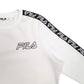 Mens White Fila Spellout Crewneck Jumper