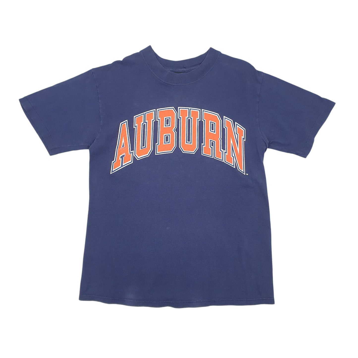 Mens Navy Soffes Single Stitch Vintage 90s Short Sleeve T Shirt