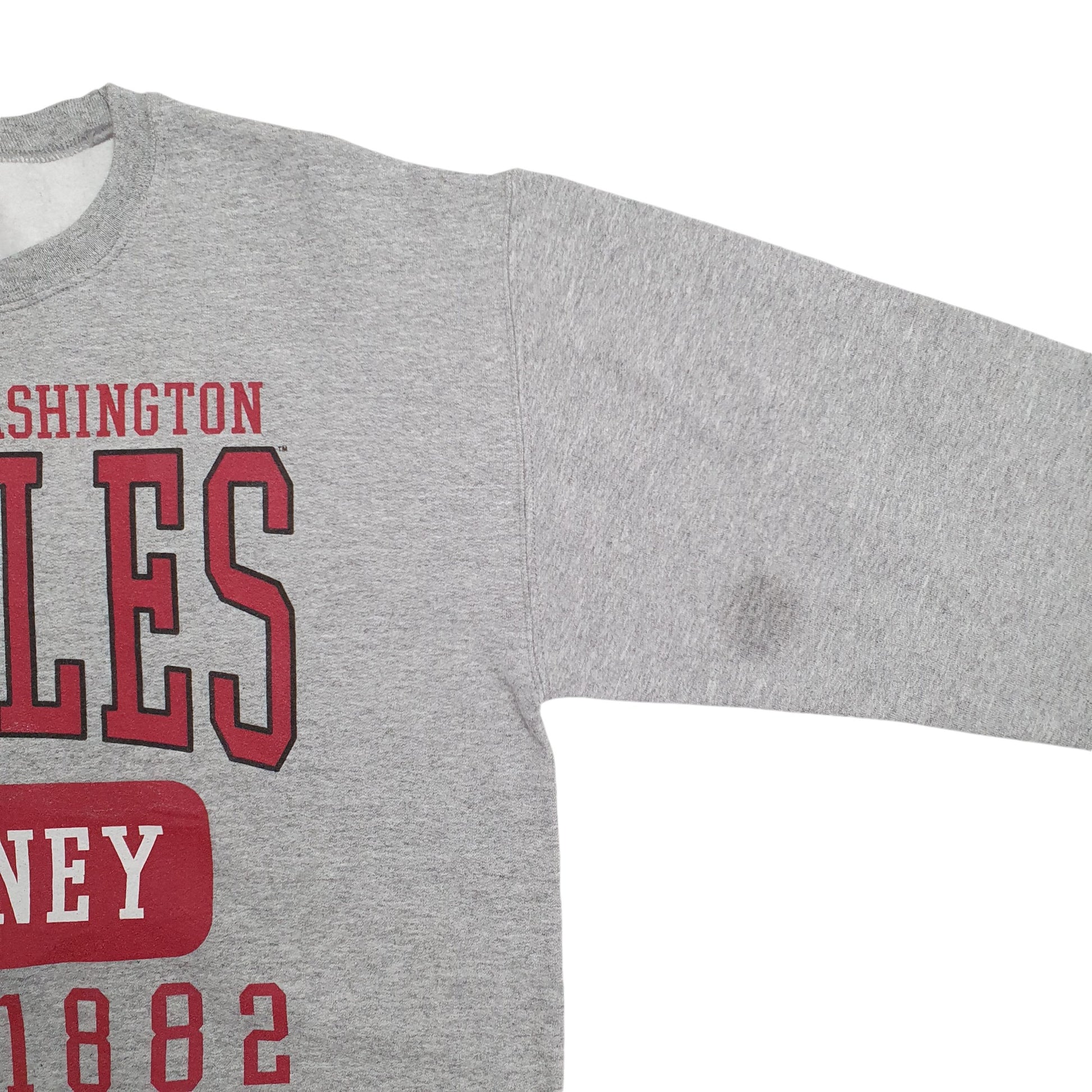 Mens Grey Unbranded Eastern Washington Eagles Spellout Crewneck Jumper