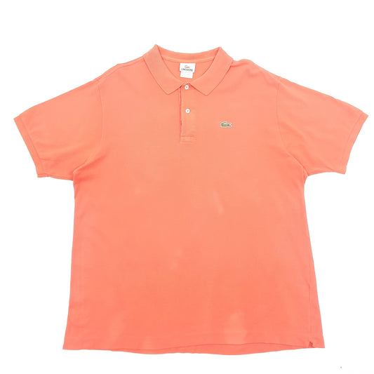 Mens Orange Lacoste  Short Sleeve Polo Shirt