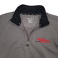 Mens Grey Champion Double Dry Active Wear Quarter Zip Jumper