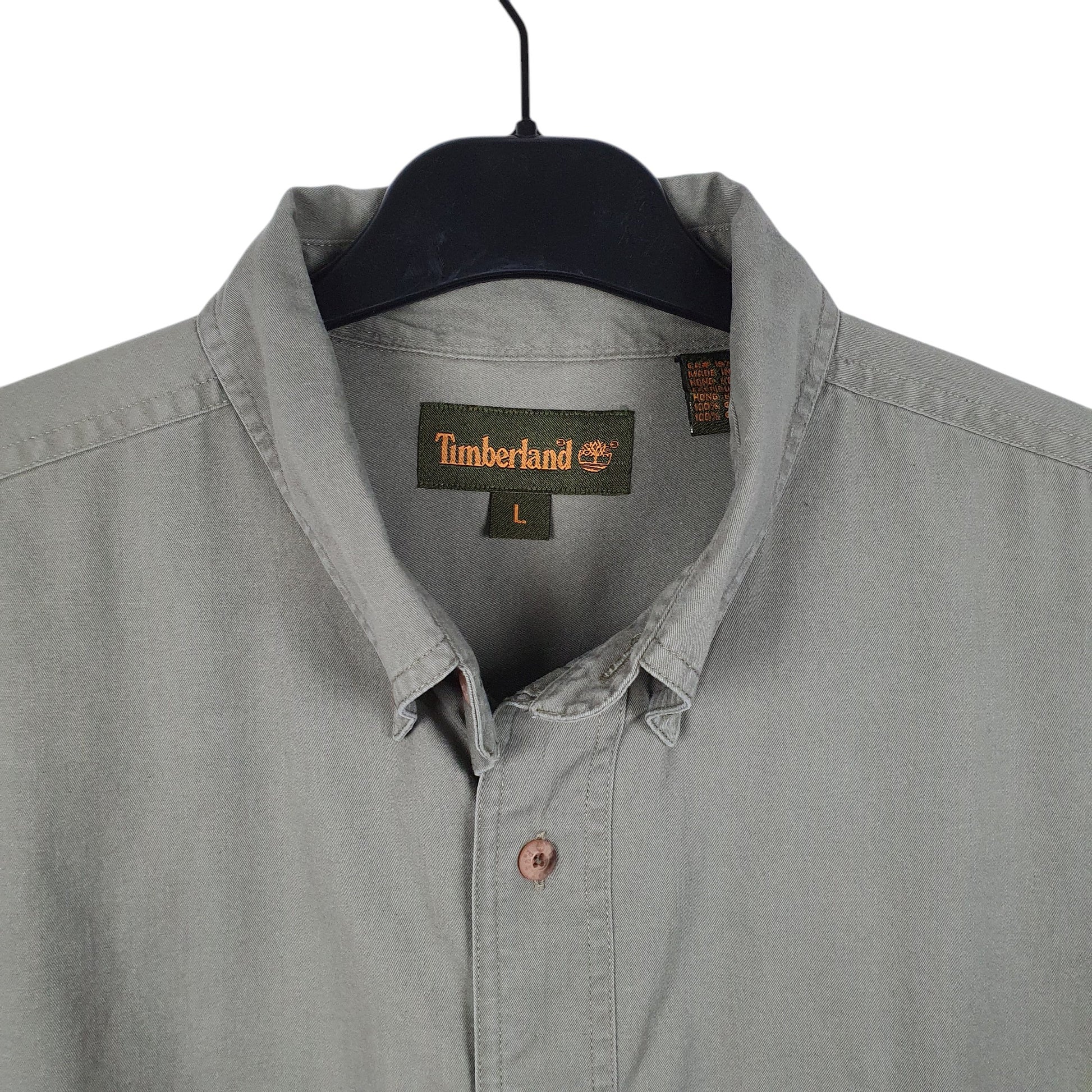 Mens Khaki Timberland  Long Sleeve Shirt