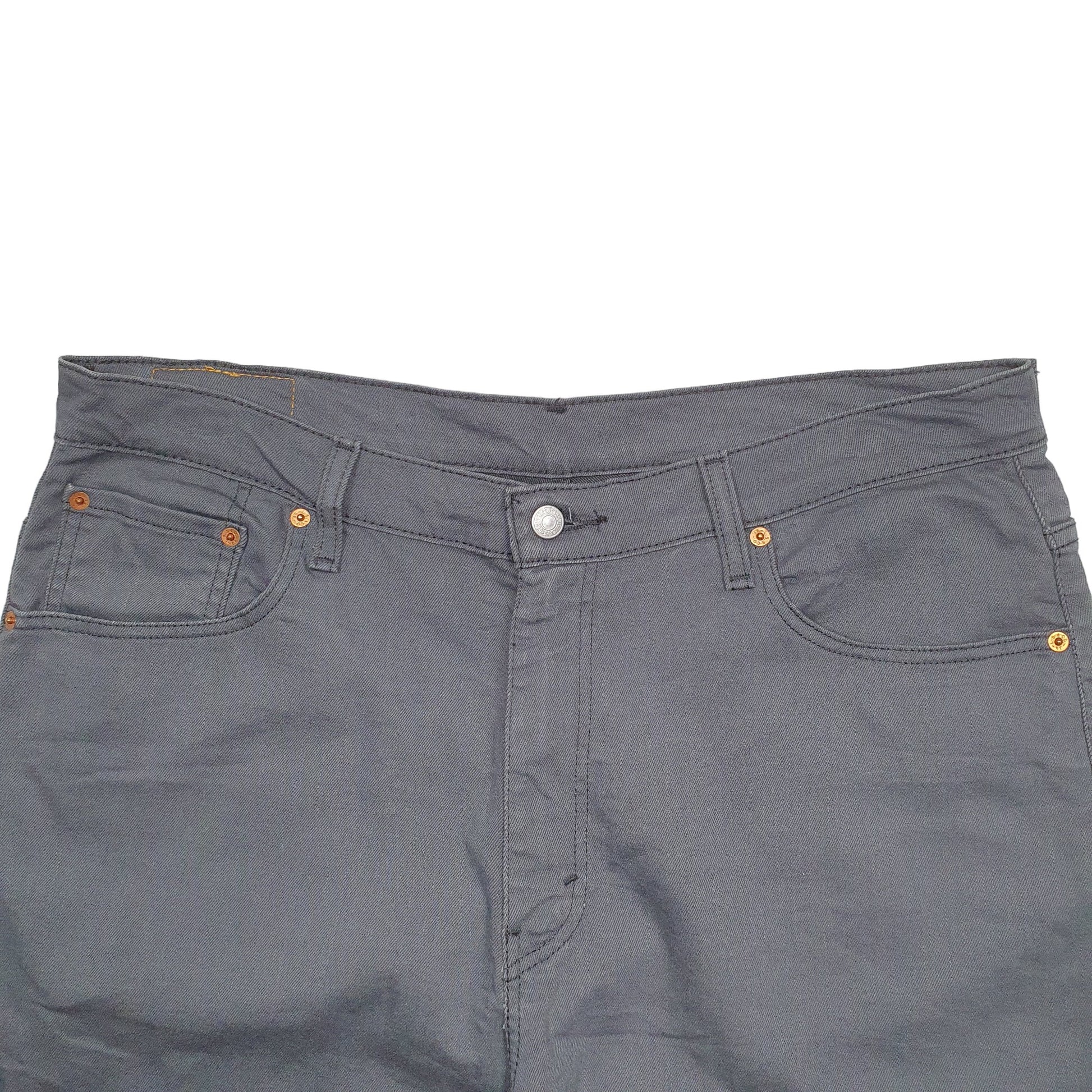 Mens Grey Levis Denim Jeans Jorts 569 Relaxed Denim Shorts