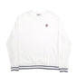 Womens White Fila  Crewneck Jumper