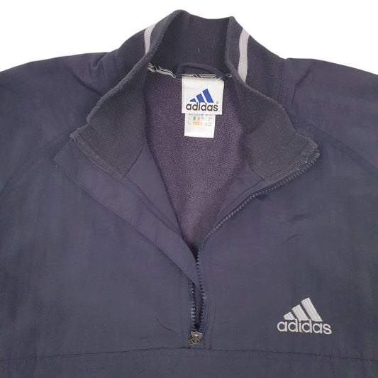 Mens Black Adidas Vintage 90s  Coat