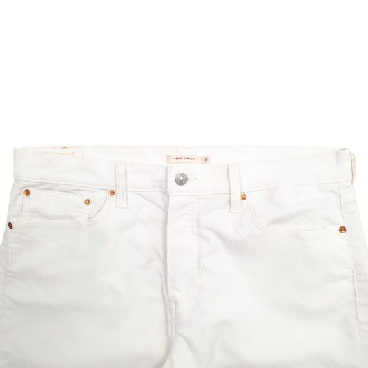 Womens White Levis Wedgie Corduroy Trousers