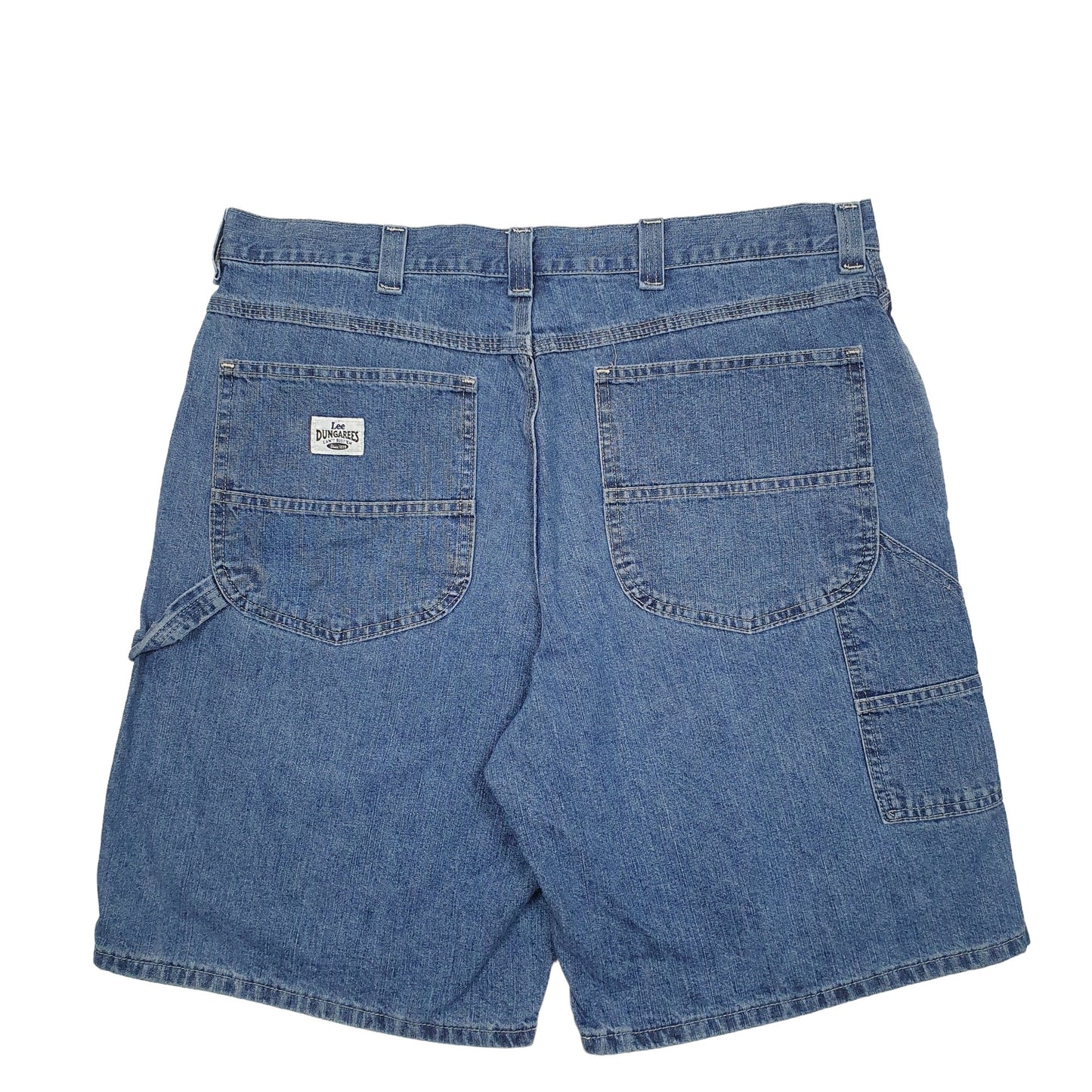 Mens Blue Lee Dungarees Carpenter Shorts