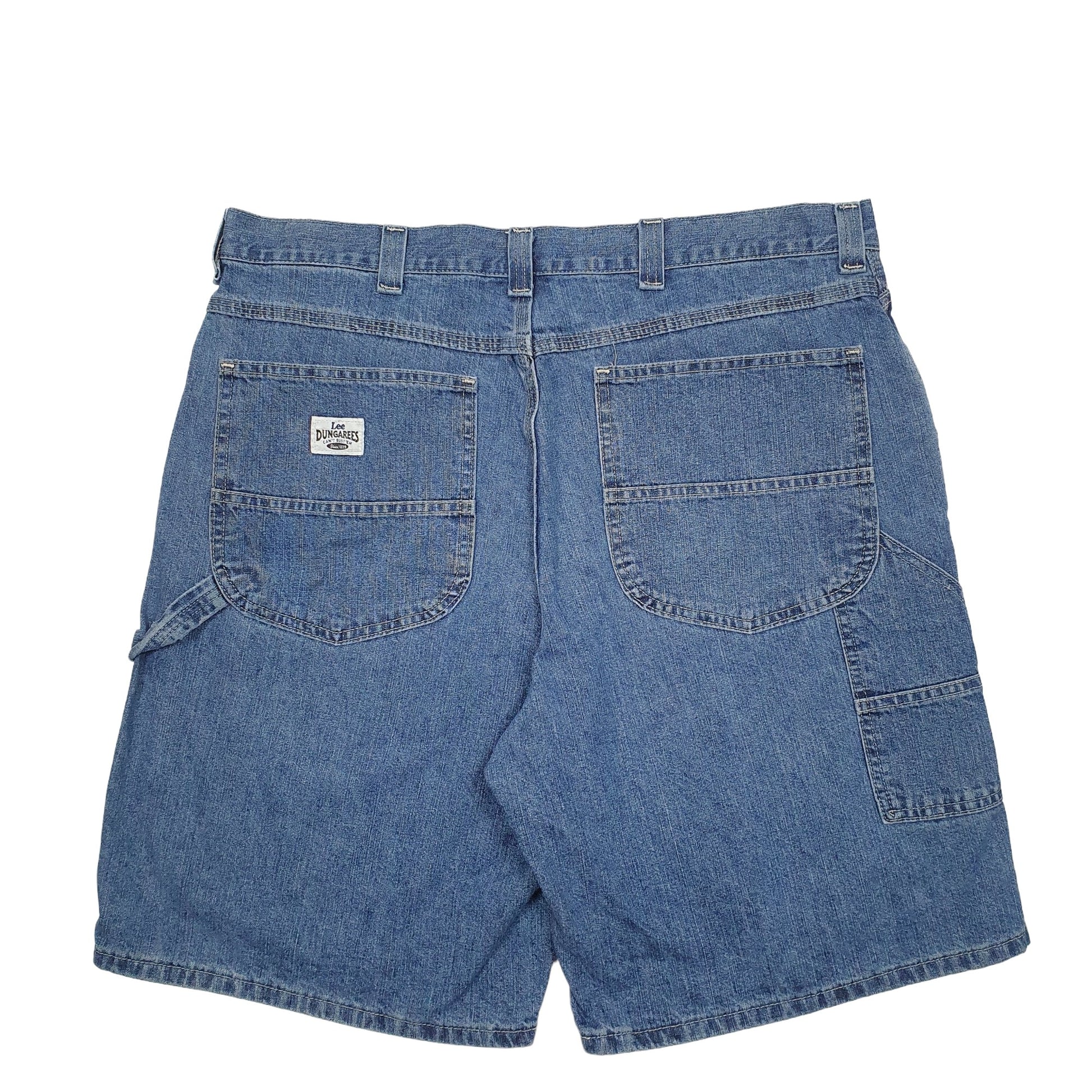 Mens Blue Lee Dungarees Carpenter Shorts