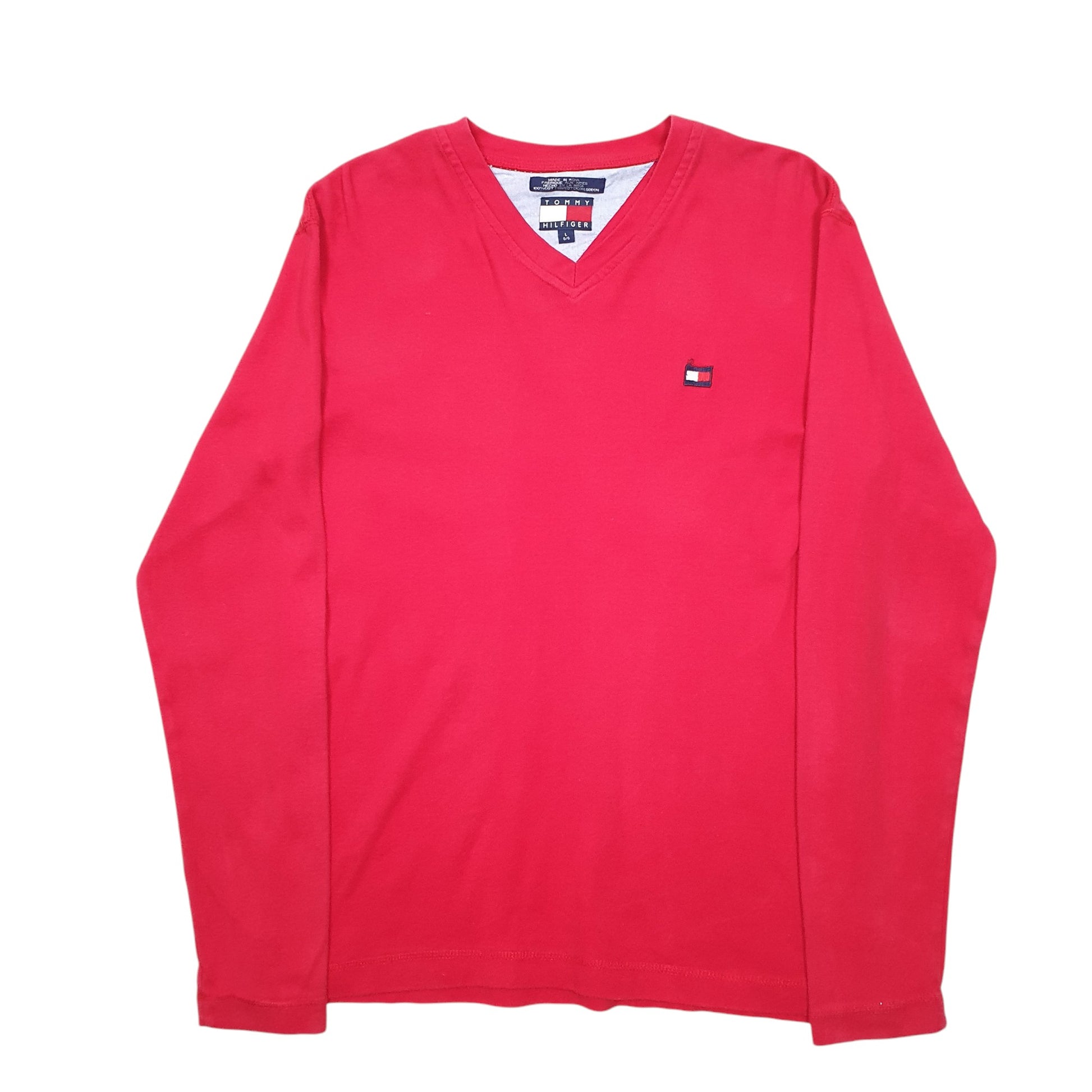 Womens Red Tommy Hilfiger  Long Sleeve T Shirt