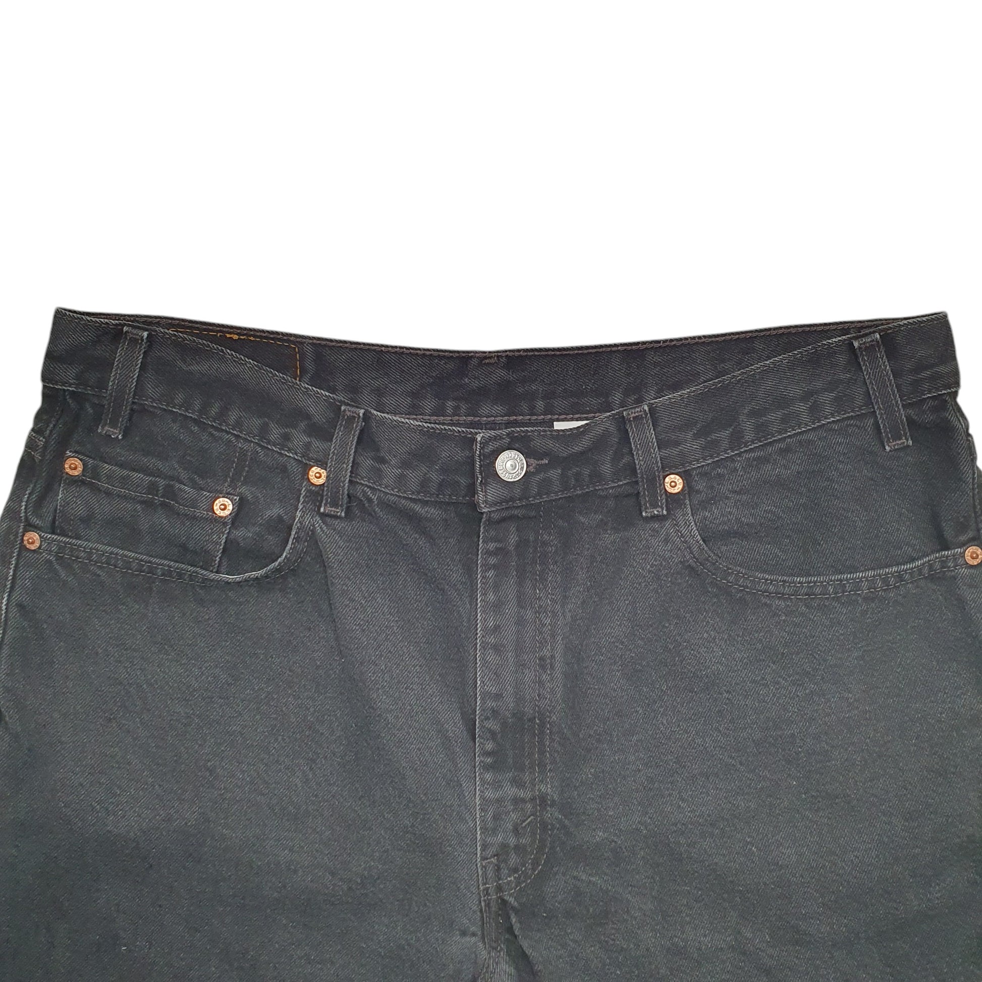 Mens Black Levis Denim Jeans Jorts Denim Shorts