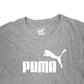 Mens Grey Puma Spellout Short Sleeve T Shirt