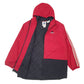 Mens Red Adidas Vintage 90s Spellout Padded  Coat