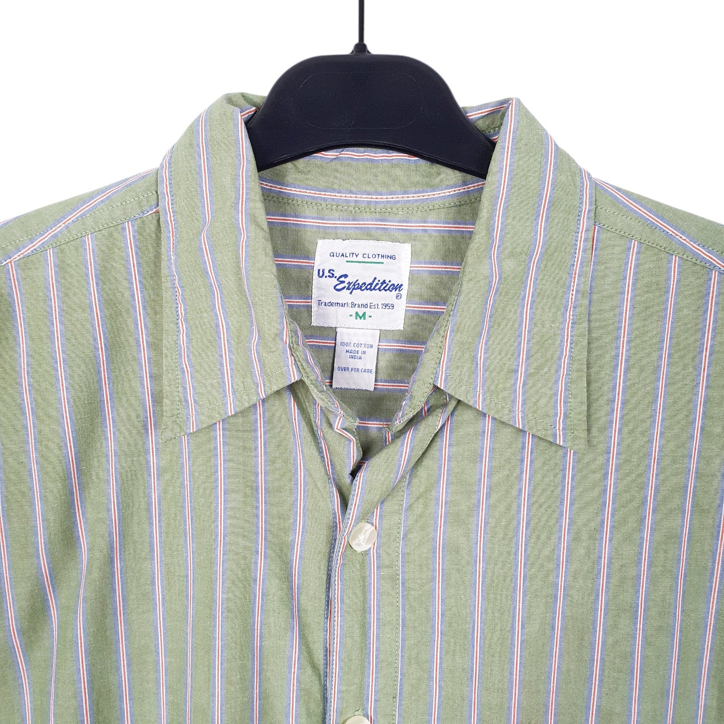 Mens Green U.S Expedition  Long Sleeve Shirt