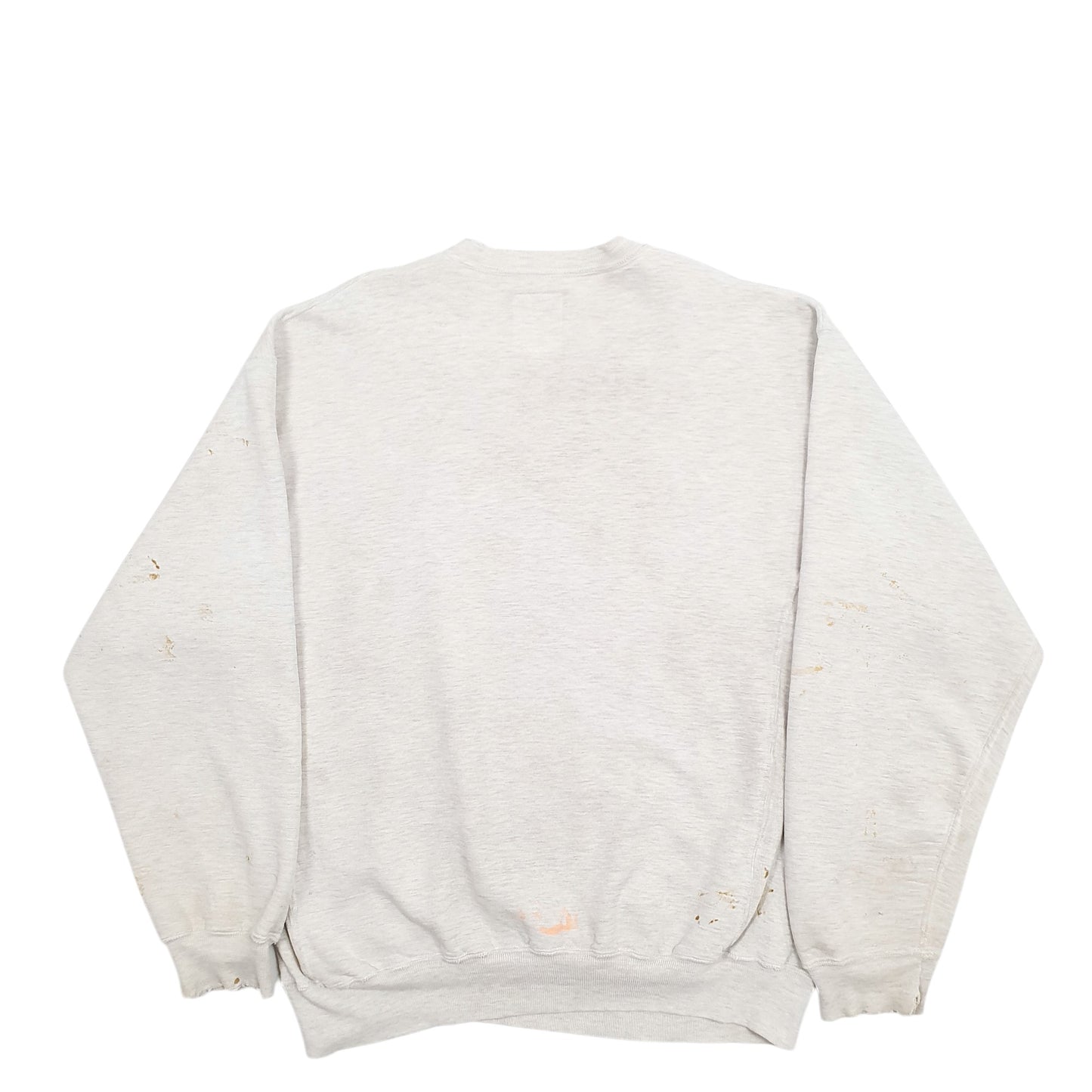 Mens Grey Russell Athletic Butchko Electrics Spellout Made In USA Vintage Crewneck Jumper