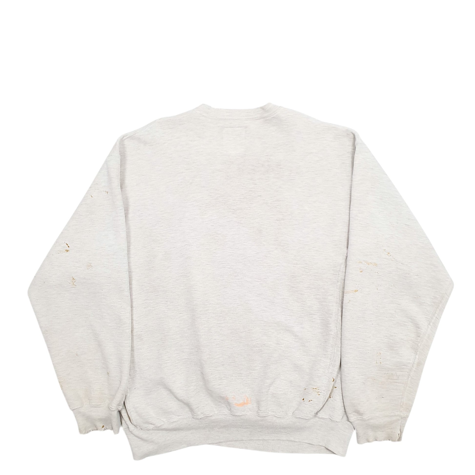 Mens Grey Russell Athletic Butchko Electrics Spellout Made In USA Vintage Crewneck Jumper