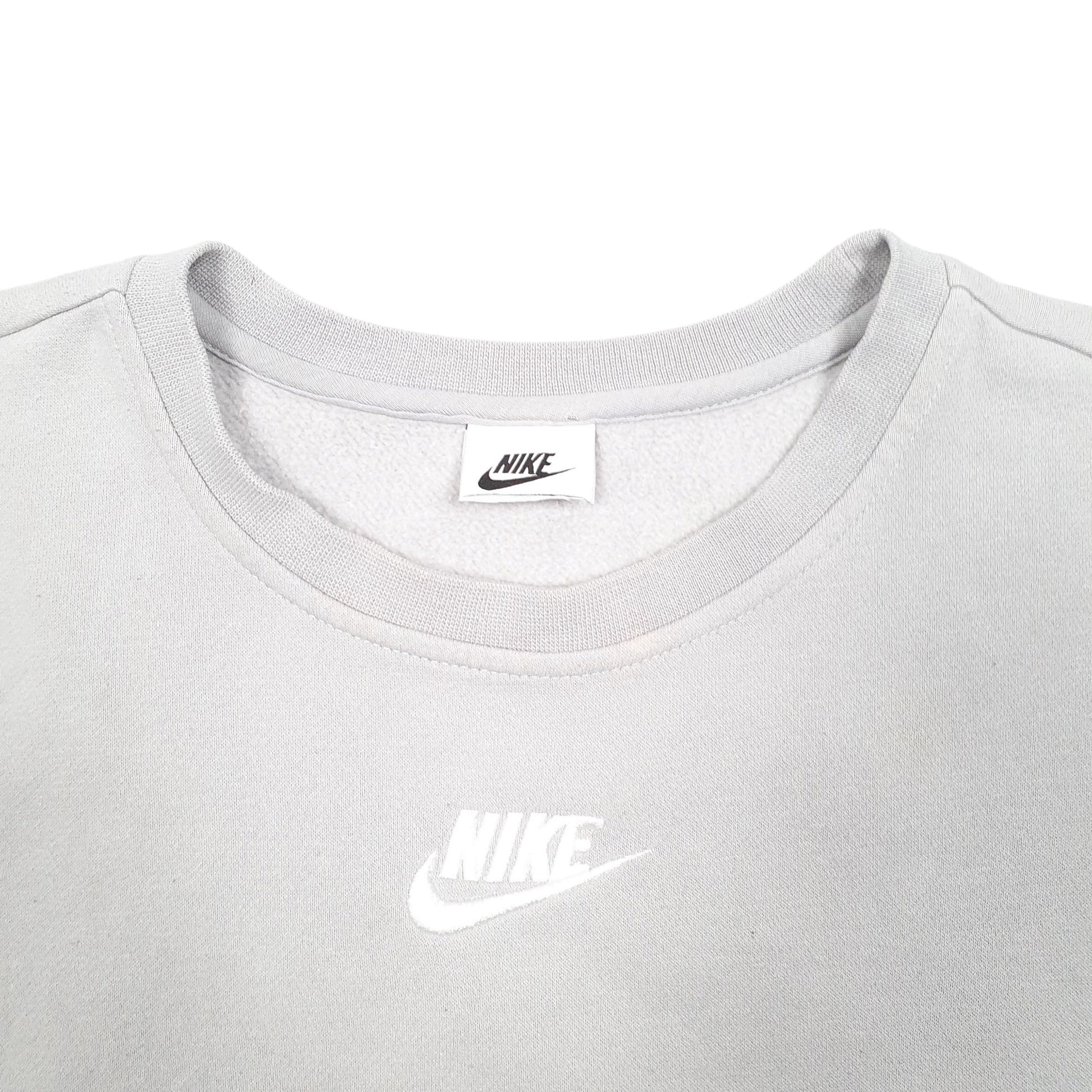 Womens Grey Nike  Crewneck Jumper