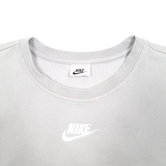 Womens Grey Nike  Crewneck Jumper