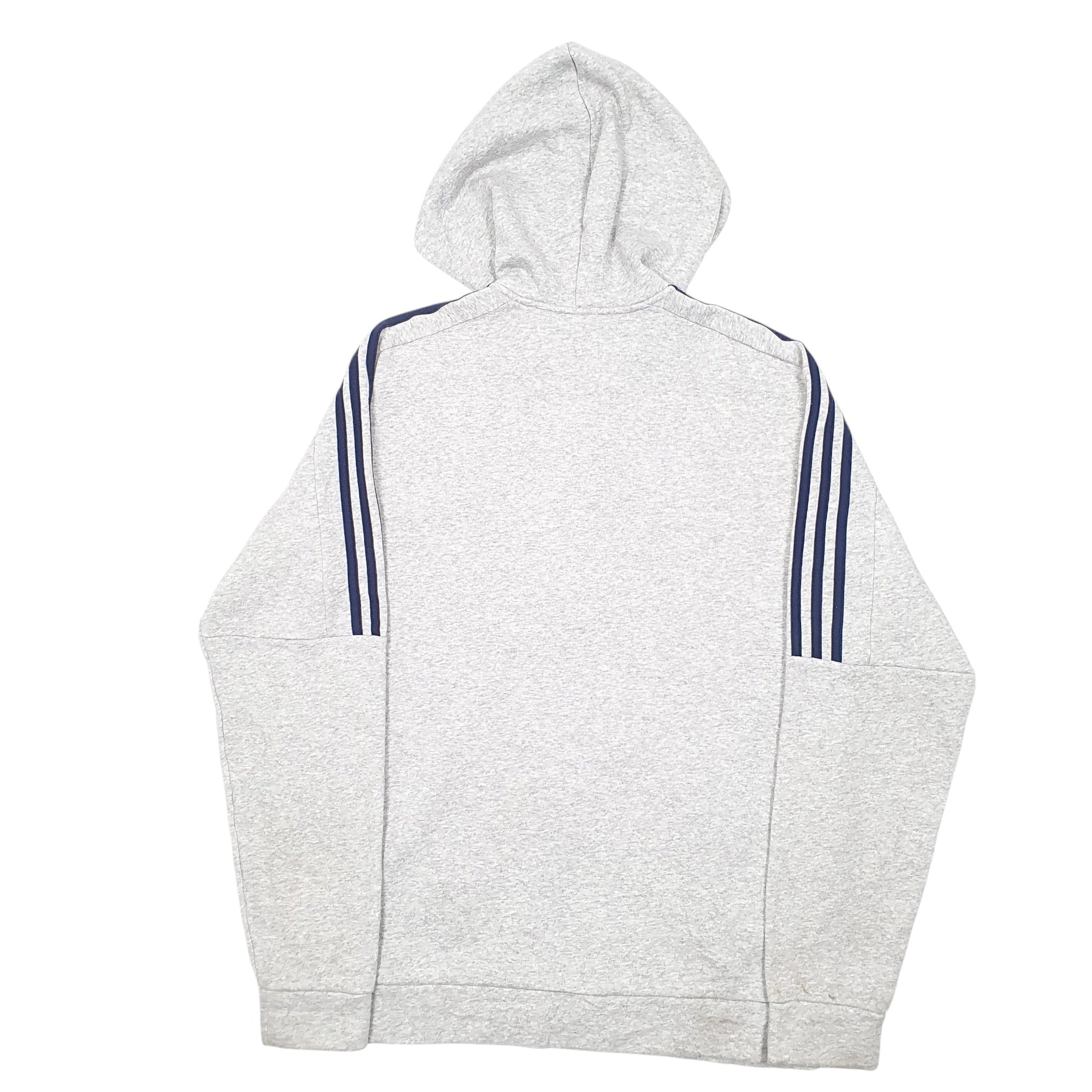 Mens Grey Adidas Hoodie Full Zip Jumper