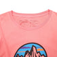 Mens Pink Patagonia Slim Fit Spellout 1973 Outdoors Short Sleeve T Shirt