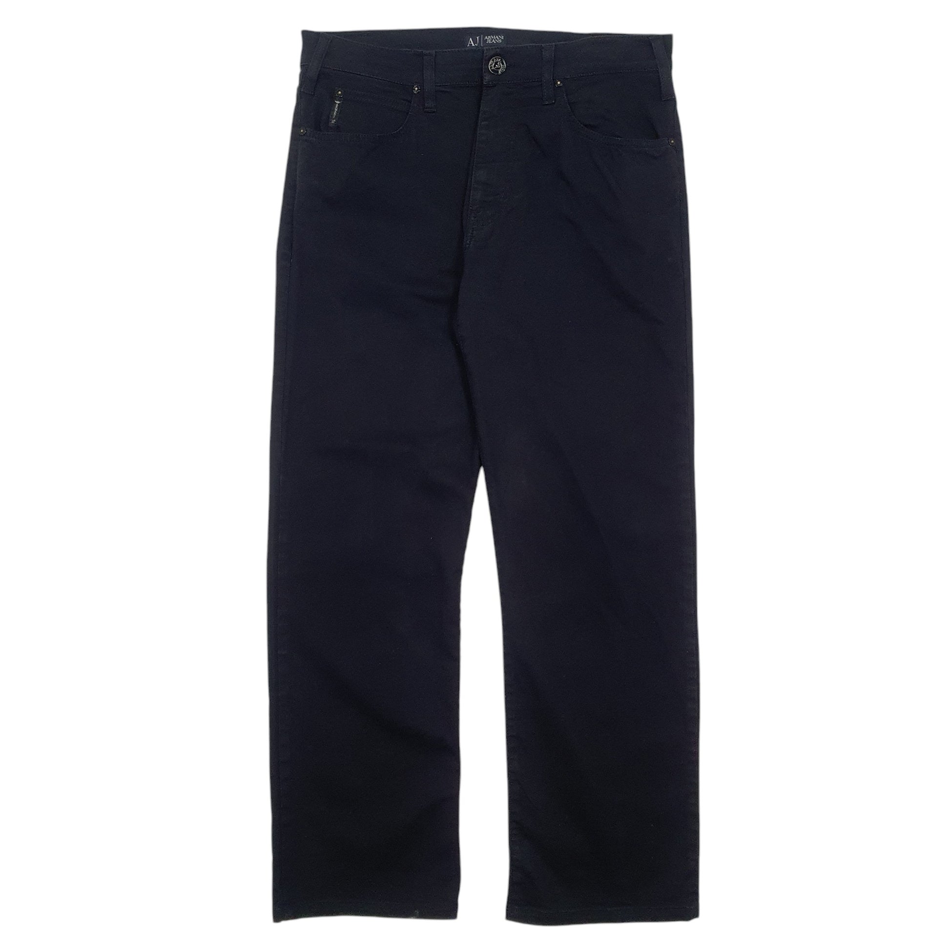 Mens Black Armani Jeans  Chino Trousers