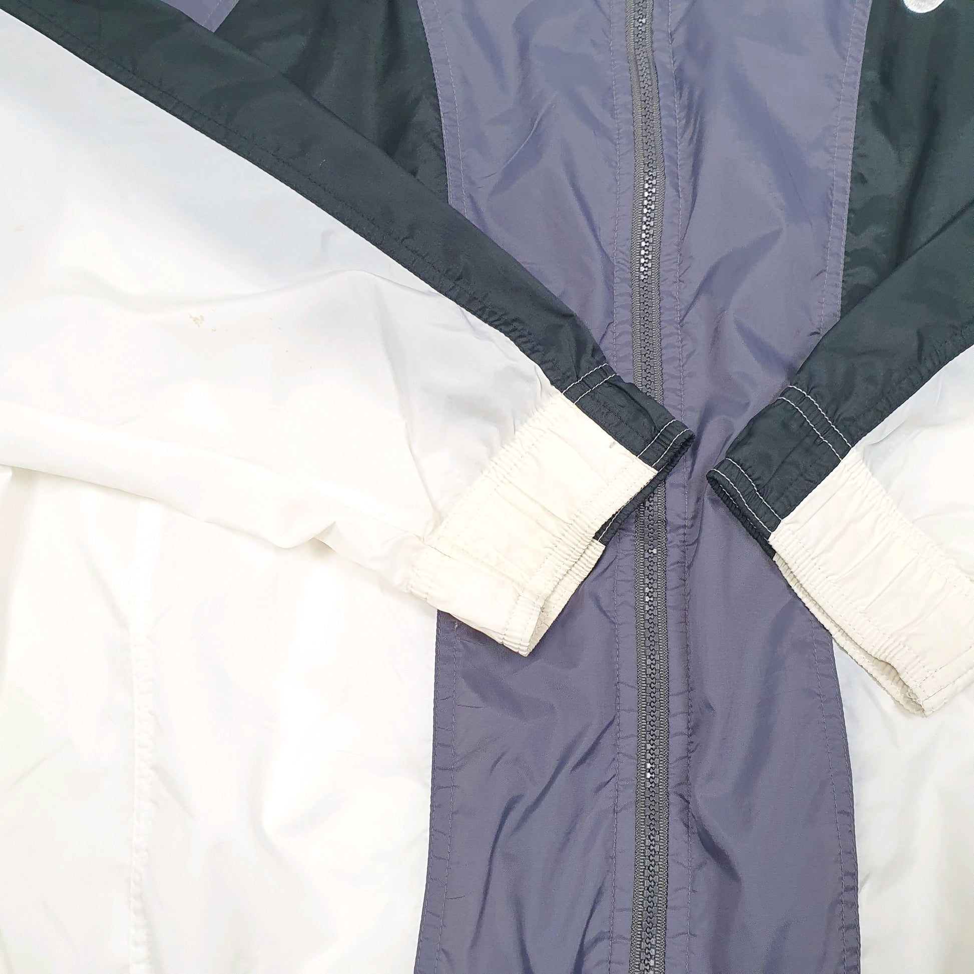 Mens Grey Nike Vintage 80s Shell Suit Top Windrunner  Coat