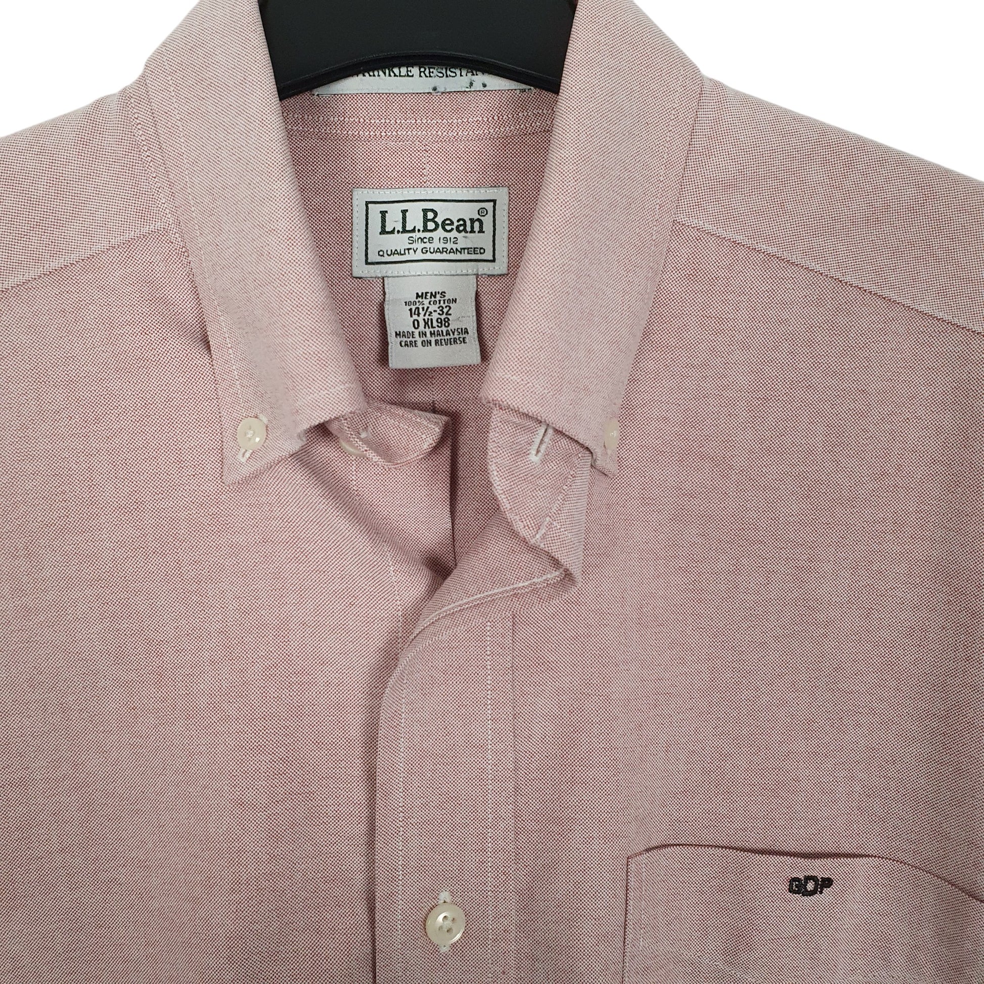 Mens Pink L.L.Bean  Long Sleeve Shirt