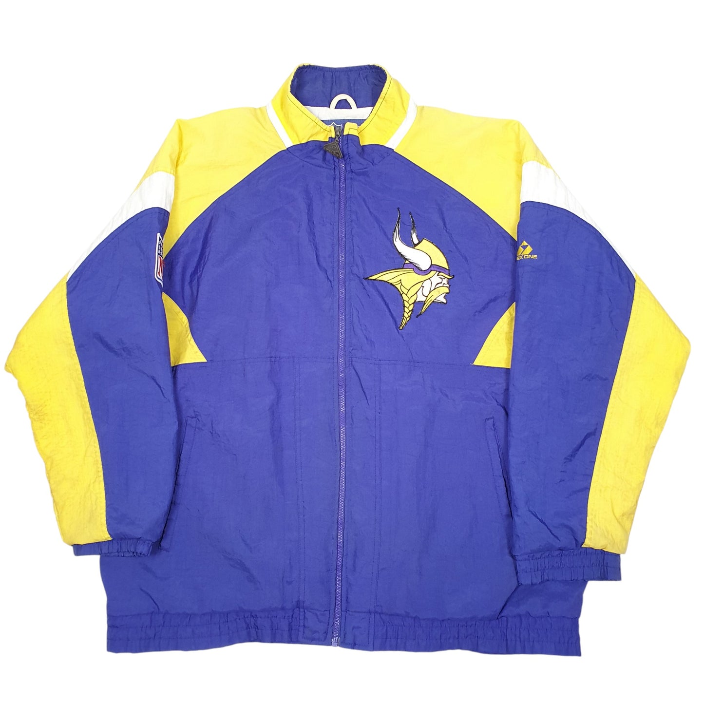 Mens Purple Apex One Vintage NFL Minnesota Vikings Football 90s  Coat