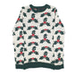 Mens Cream New Look Knit Christmas Festive Holly Ivy Crewneck Jumper