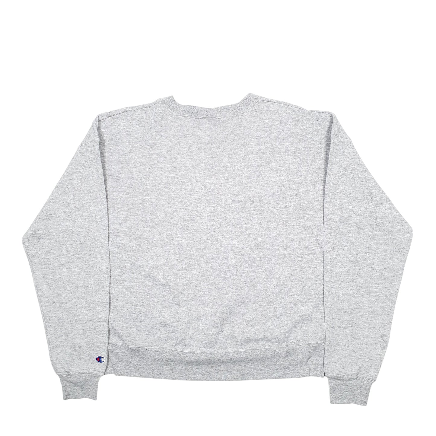 Womens Grey Champion Spellout Crewneck Jumper