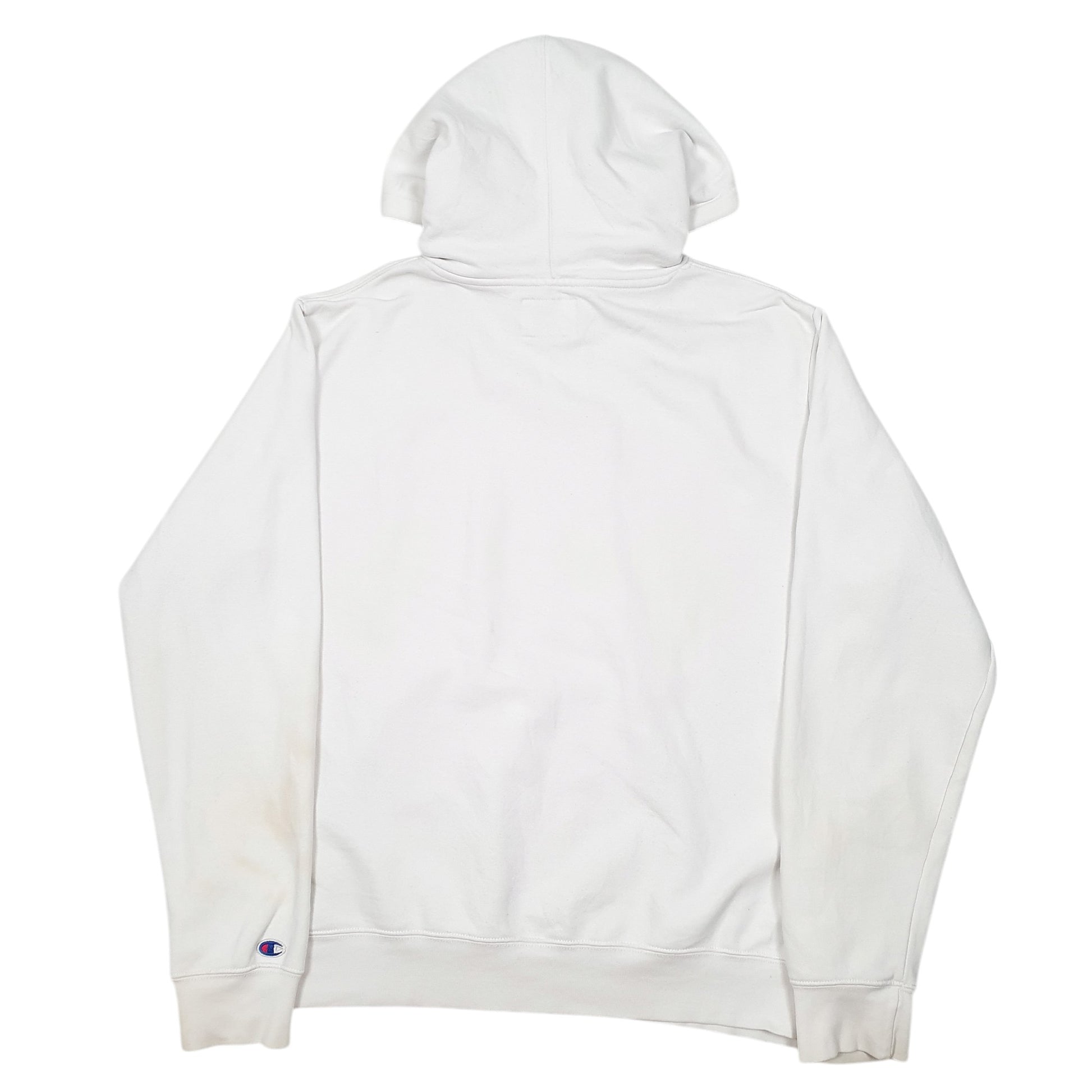 Mens White Champion  Hoodie Jumper