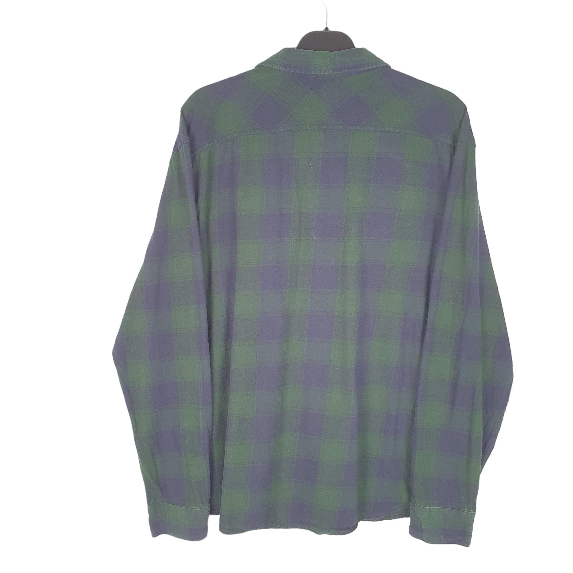 Mens Green Levis Flannel Lumberjack Long Sleeve Shirt