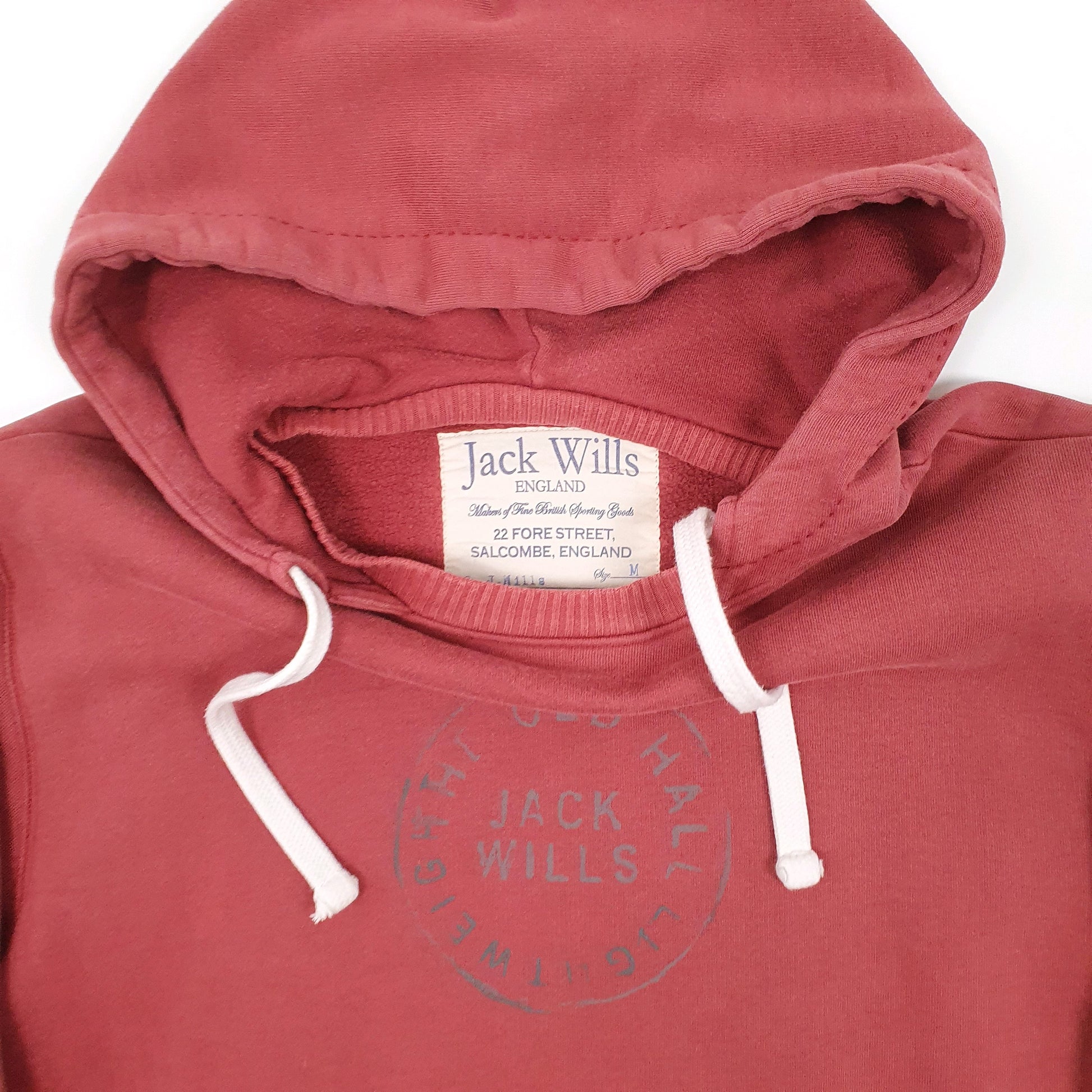 Mens Red Jack Wills  Hoodie Jumper