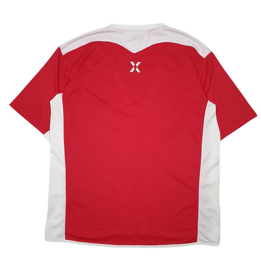 Mens Red Umbro Active Football Short Sleeve T Shirt