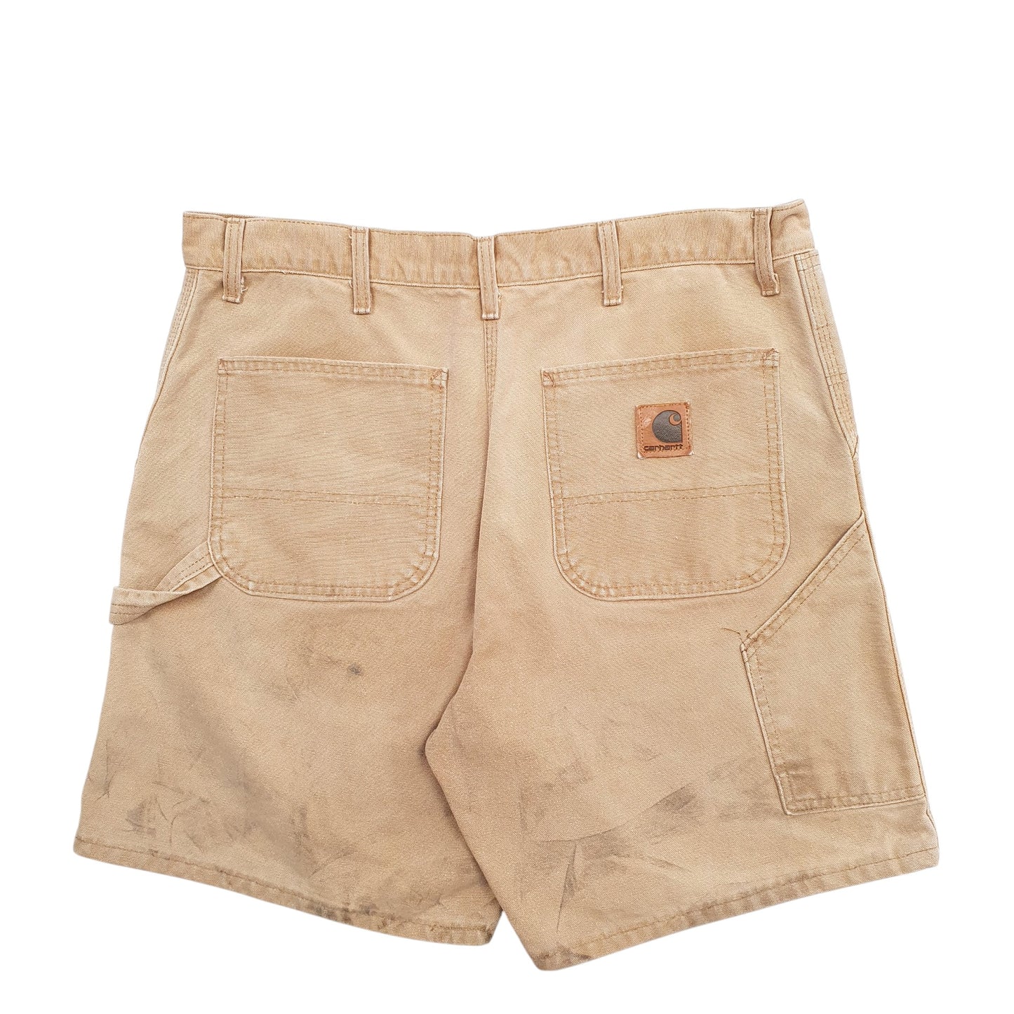 Mens Beige Carhartt B25 Carpenter Shorts