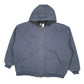 Mens Blue Alaska Bay Active Hooded  Coat