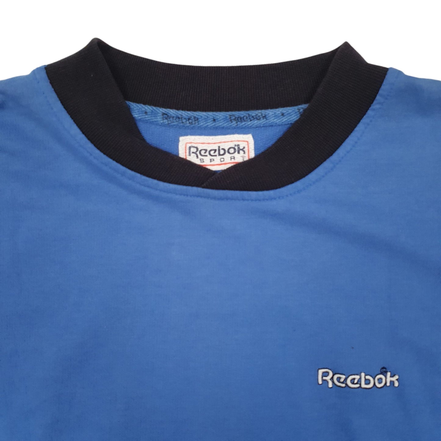 Mens Blue Reebok Vintage Sport Crewneck Jumper