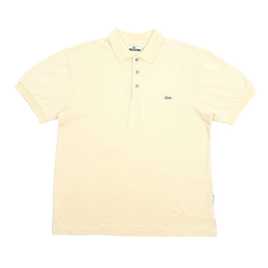 Mens Yellow Lacoste  Short Sleeve Polo Shirt