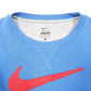 Womens Blue Nike Swoosh Crewneck Jumper