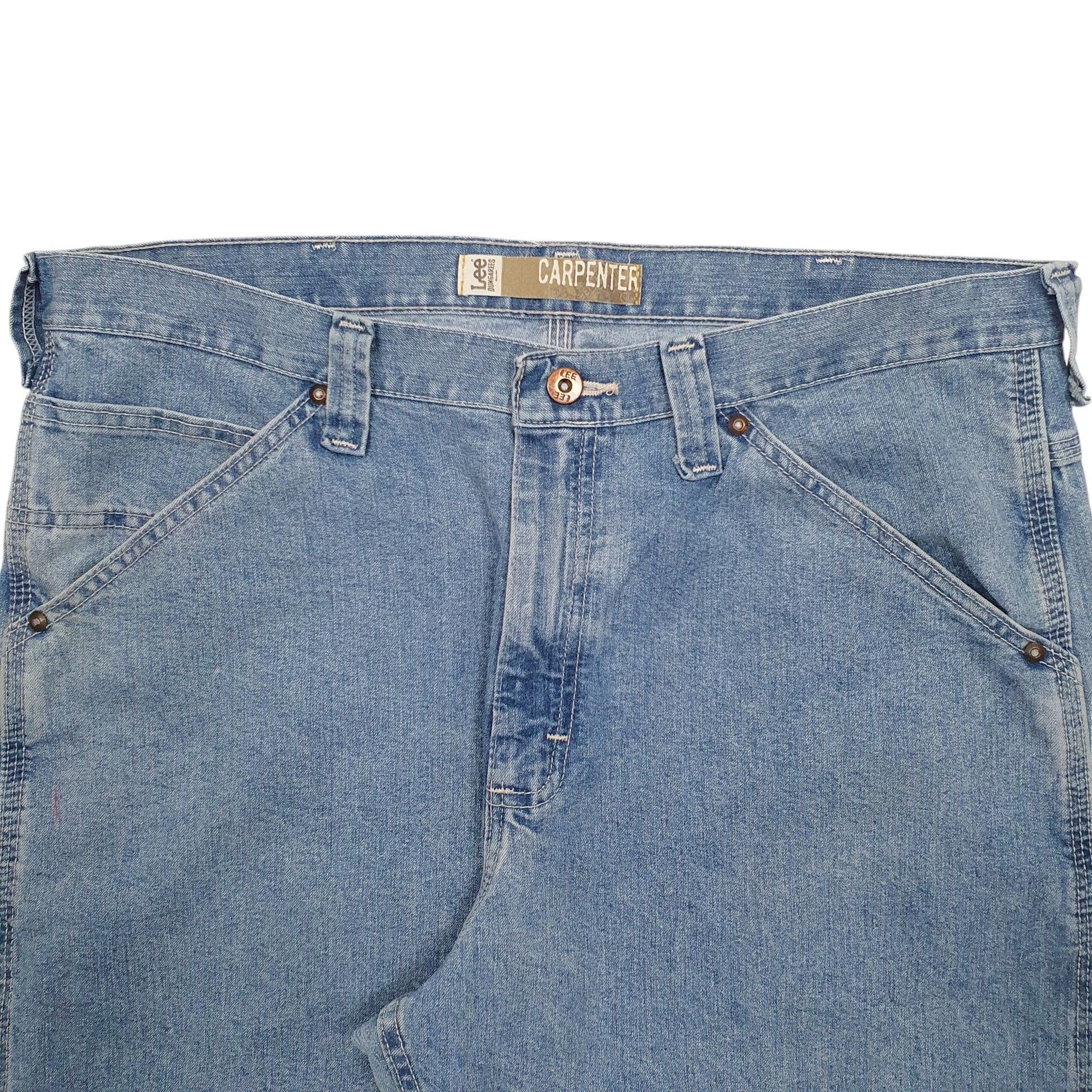 Mens Blue Lee Carpenter Dungarees Workwear Casual JeansW36 L32