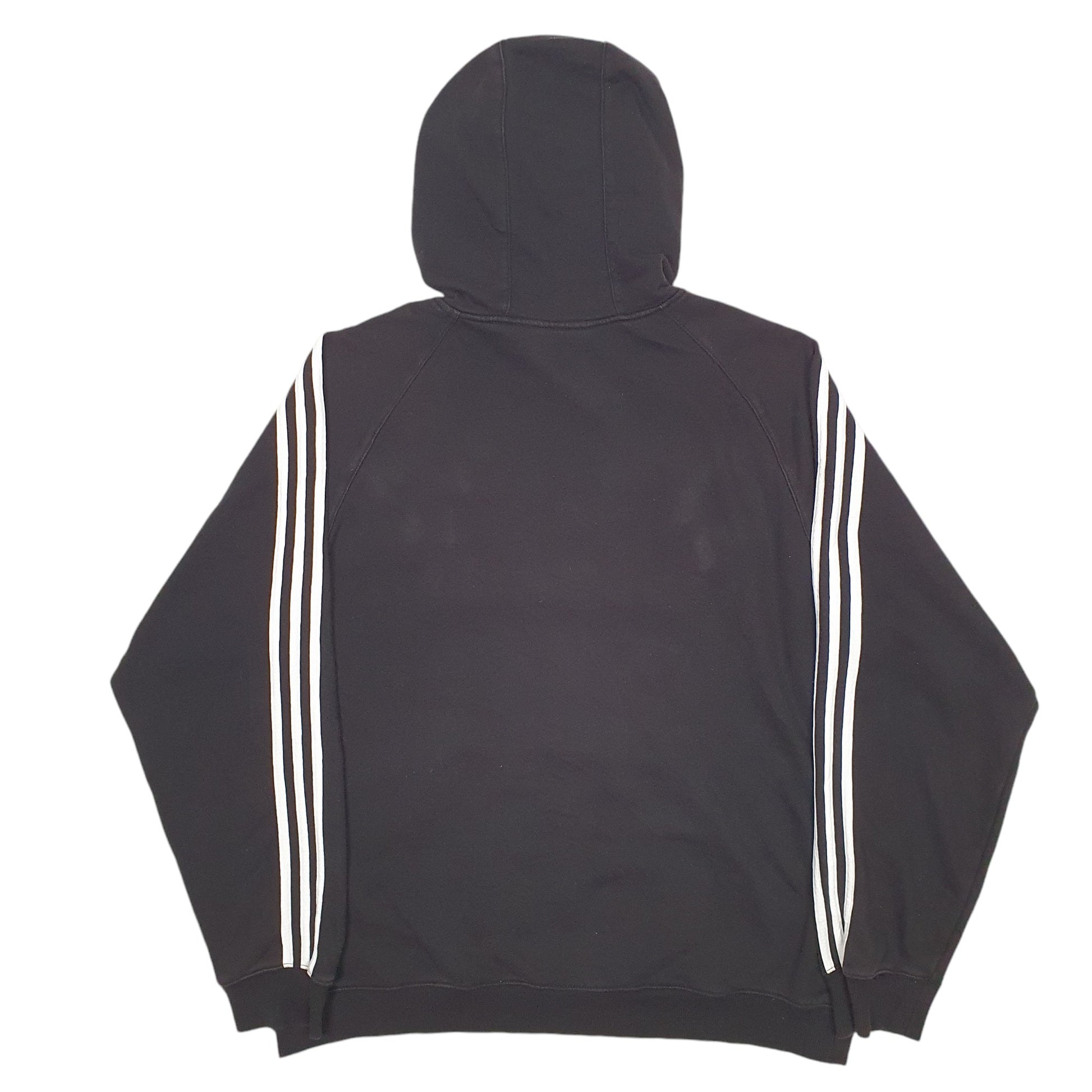 Mens Black Adidas Spellout Hoodie Jumper