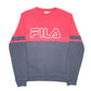 Mens Navy Fila  Crewneck Jumper